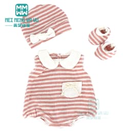 Clothes for Doll Fit 40cm New Born Doll Accessories Soft Piece Crawling Clothes