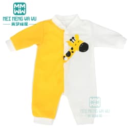 Clothes for Doll Fit 40cm New Born Doll Accessories Soft Piece Crawling Clothes