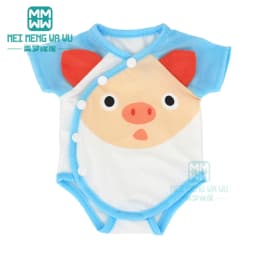 Clothes for Doll Fit 40cm New Born Doll Accessories Soft Piece Crawling Clothes