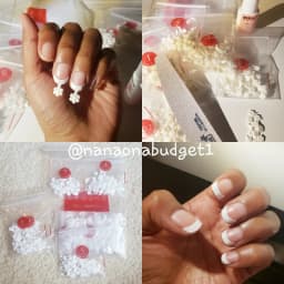 Nail Tips 500 Pcs/Bag French Nail Tip Short Fake Nails Detachable Nails Art Decoration 5 Color French Manicure For DIY Salon Use