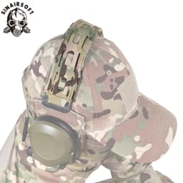 Tactical Headset Cover With D-Buckle Hanger MOLLE Universal Headset Cover Camouflage Durable Headset Cloth Hunting Shooting