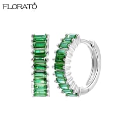 13mm Crystal Hoop Earrings for Women 925 Sterling Silver Needle Zircon Huggie Small Earrings Hoop Trend Piercing Jewelry Gifts
