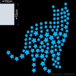 Luminous Stars Wall Stickers Glow in the Dark Moon/Heart/Round Decal for Kids Room Children Bedroom Store Hotel DIY Decoration
