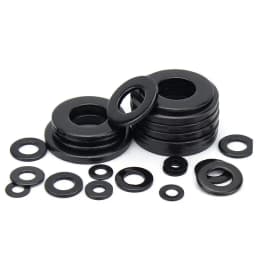 5/50pcs M2 M2.5 M3 M4 M5 M6 M8 M10 M12 M14 M16 M20 M22 M24 GB97 DIN125 Black Grade 8.8 Carbon Steel Flat Washer Plain Gasket Pad