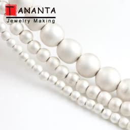 Matte Silver Plated Natural Hematite Beads 2 3 4 6 8mm Round DIY Stone Beads For Jewelry Making Bracelet Necklace Accessories