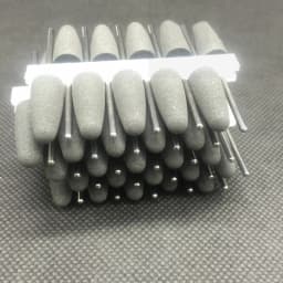 50pcs SILICONE Rubber polishers Diamond polishing Burs 2.35mm