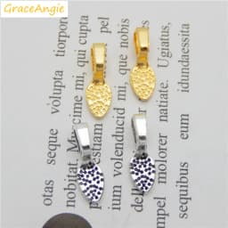 20pcs/pack Glue on Bail Bales for Jewelry Making Necklace Pendant Base jewelry findings handmade accessories charms crafts Gift