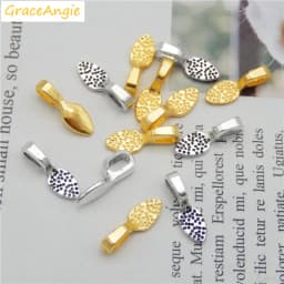 20pcs/pack Glue on Bail Bales for Jewelry Making Necklace Pendant Base jewelry findings handmade accessories charms crafts Gift
