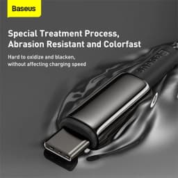 Baseus 100W USB C To USB Type C Cable USB-C Fast Charge Data Wire USBC Type-C PD Cable For iPhone 17 Pro Max MacBook iPad Xiaomi