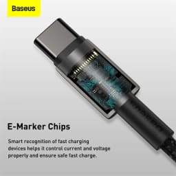 Baseus 100W USB C To USB Type C Cable USB-C Fast Charge Data Wire USBC Type-C PD Cable For iPhone 17 Pro Max MacBook iPad Xiaomi