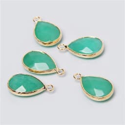 3pcs/set Natural Aventurine Rose Pink Quartzs Opal Stone Pendants Charm DIY Making Necklace Earrings For Women Exquisite Jewelry