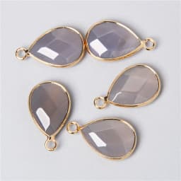 3pcs/set Natural Aventurine Rose Pink Quartzs Opal Stone Pendants Charm DIY Making Necklace Earrings For Women Exquisite Jewelry