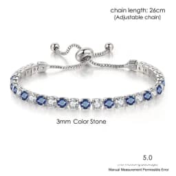 Adjustable Tennis CZ Bracelet For Women Sparking Zircon Rose Gold Color Bracelet on Hand Gift to Friends Fashion Jewelry H017