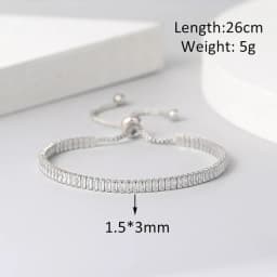Adjustable Tennis CZ Bracelet For Women Sparking Zircon Rose Gold Color Bracelet on Hand Gift to Friends Fashion Jewelry H017
