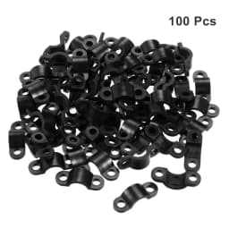 100Pcs Plastic Cable Holder Clamps Fixation Cable Fastener Clips Nylon Cable Management Wire Tube Fixing Clip Cable Organizer