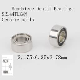 10pcs handpiece ceramic dental bearings SR144TLZWN 3.175x6.35x2.78mm For KV SMARTtorque S609C / S619C / S619 L DA55B2L-814