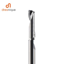 Dreanique 1pc 3.175 4 6 8mm CNC Single Flute Solid Carbide Alloy Spiral End Mill, Milling Cutter Bit for Aluminium