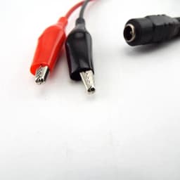 5.5MM 2.1MM Alligator Clip DC Power Male Female Test Lead Cable Crocodile Wire Connector To Male 25cm