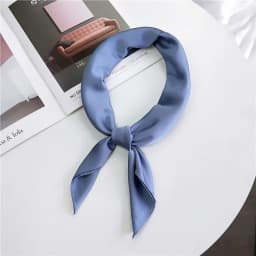 Fashion Solid Kerchief Women Head Scarf For Hair Pink Green White Silk Neck Scarfs Female 70cm*70cm Square Bandanas Lady Scarves