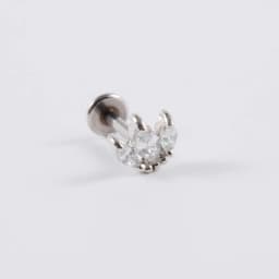 1pcs Titanium & Steel CZ Gem Ear Tragus Cartilage Helix Earrings Labret Lip Bar Stud Ear Stud Body Piercing Jewelry For Gift