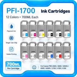 PFI1700 PFI-1700 Ink Cartridge 100% Compatible for Canon Pro 2000 4000 4000s 6000 6000s Pro 2100 4100 6100 With Pigment Ink