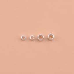 10pcs925 sterling silver diy jewelry accessories, locating beads, locating tubes, handmade beading material bracelet finishing a