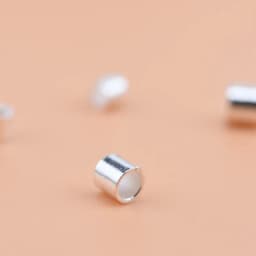 10pcs925 sterling silver diy jewelry accessories, locating beads, locating tubes, handmade beading material bracelet finishing a