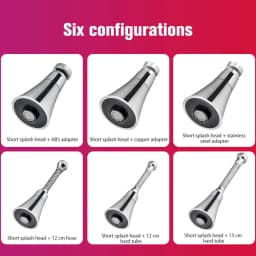 Universal Kitchen Water Faucet Adjustable Pressure 360 Degree Rotating Water Tap Head Water Saving Shower Faucet Nozzle Adapter