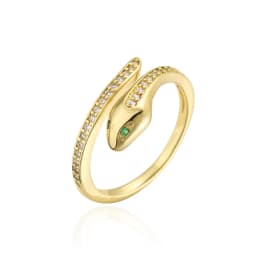 Fashion Gold Color Snake Ring For Women Girl Adjustable Exquisite Shiny Cubic Zirconia Finger Ring Wedding Jewelry Gift