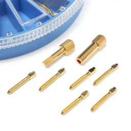 Dental Post Golden Plated Screw Post & Screw Post Key Dental Pins Supplies Dental Materials 50Pcs In Bag