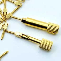 Dental Post Golden Plated Screw Post & Screw Post Key Dental Pins Supplies Dental Materials 50Pcs In Bag