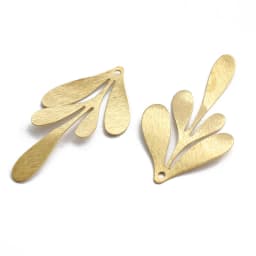 10pcs Polished Raw Brass Flower Leaf Sector Moon Square Shell Dragonfly Shape Charms Pendant For Jewelry Earring Necklace Making