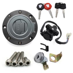 Ignition Switch Fuel Gas Cap Seat Lock Key Set For Yamaha YZF R1 YZF R6 1992-2013 FJR1300 2001-2010 FZ6 YZF1000 YZF600 1991-2011