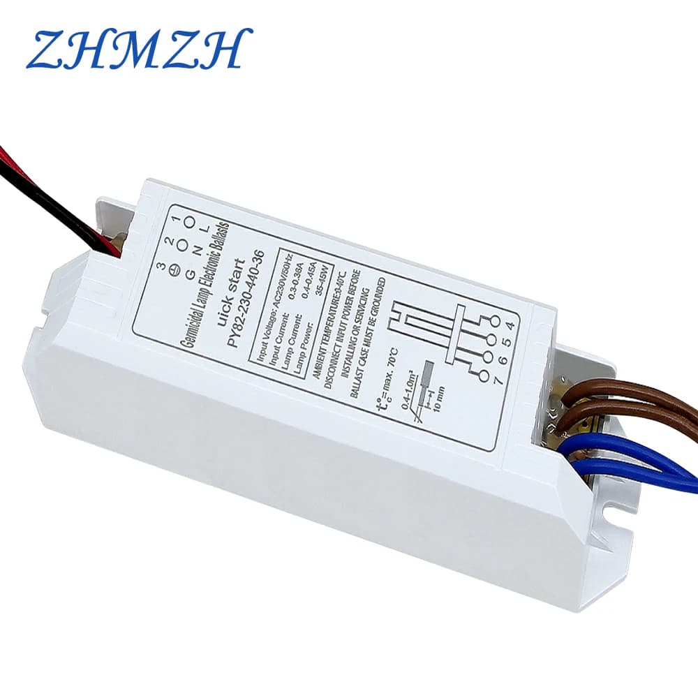 AC220V Universal Electronic Ballasts For 2G11 UV Lamp Tube 4-18W 24W 36W 55W Ultraviolet Germicidal Lamp UVC Sterilizing Lights