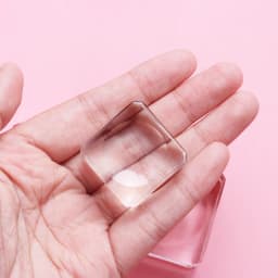 Square Crystal Glass Gasket False Eyelash Stand Glue Pad 4 Size Glue Holder Eyelashes Adhesive Pallet Paste Glue Pad Makeup Tool