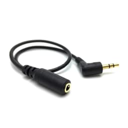 Jack 3.5 Male To Female Right Angle 3.5mm Audio Extension Cable Earphone Extender Cable Car Aux Code for Headphone Louder