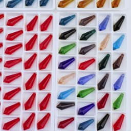 20Pcs/Lot Glass Drop Beads 8x20mm Long Bicone Shape Crystal Teadrop Pendant For DIY Making Charms Necklace Braclets Accessories
