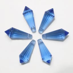 20Pcs/Lot Glass Drop Beads 8x20mm Long Bicone Shape Crystal Teadrop Pendant For DIY Making Charms Necklace Braclets Accessories