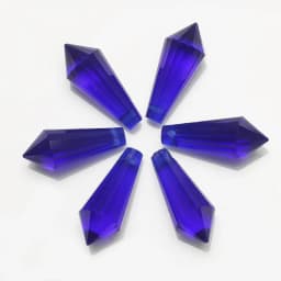 20Pcs/Lot Glass Drop Beads 8x20mm Long Bicone Shape Crystal Teadrop Pendant For DIY Making Charms Necklace Braclets Accessories