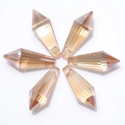 20Pcs/Lot Glass Drop Beads 8x20mm Long Bicone Shape Crystal Teadrop Pendant For DIY Making Charms Necklace Braclets Accessories