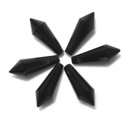 20Pcs/Lot Glass Drop Beads 8x20mm Long Bicone Shape Crystal Teadrop Pendant For DIY Making Charms Necklace Braclets Accessories
