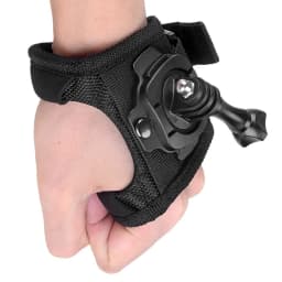 Glove Wrist Band 360 Degree Swivel Rotation Hand Strap Belt Tripod Mount for GoPro Xiaomi Yi OSMO MAX SJCAM SJ4000 SJ5000 Camera