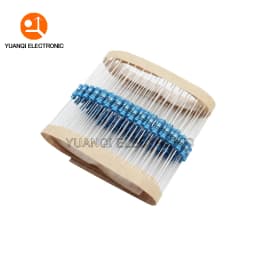 50pcs 1/2W Metal film resistor 0R-4.7M 0.1R 150R 200R 240R 470R 1K 2.4K 4.7K 10K 24K 51K 750K 0.1 0.22 100 300 470 ohms 0.5W