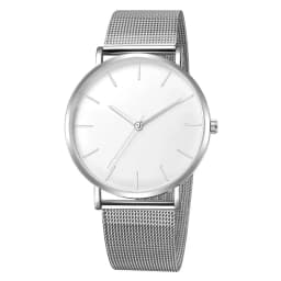Fashion Mens Watches Ultra Thin Quartz Watch Men Casual Slim Mesh Steel Waterproof Sport Watch Black Relogio Masculino