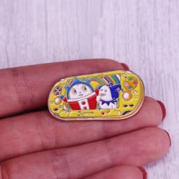Persona 4 Teddie Kuma inspired Handheld Console Enamel Pin Game Console brooch P4A P4G Ted Mr. Bear Suit brooch