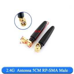 2-20PCS 2.4Ghz 3dbi WIFI Antenna 2.4G RP SMA Male Universal Antennas Amplifier WLAN Router Antenne Booster 2400-2500mhz