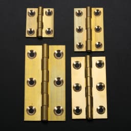 2x Brass Hinge Decor Door Hinges Wooden Gift Jewelry Box Hinges Gold Color Vintage