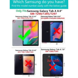 For Samsung Galaxy Tab A 8.0inch 2019 T290 T295 T297 360 Degree Rotating Stand Holder Tablet Cover Protective Shell For SM-T295