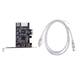 PCIe 3 Ports Firewire Cable Expansion Card PCI Express 1394B & 1394A TI XIO2213B Chipset Adapter for Desktop PC
