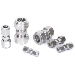 Fit Tube O/D 3-25mm 1/8" 1/4" 3/8" 1/2" 304 Stainless Equal Straight Ferrule Pneumatic Air Compression Fitting